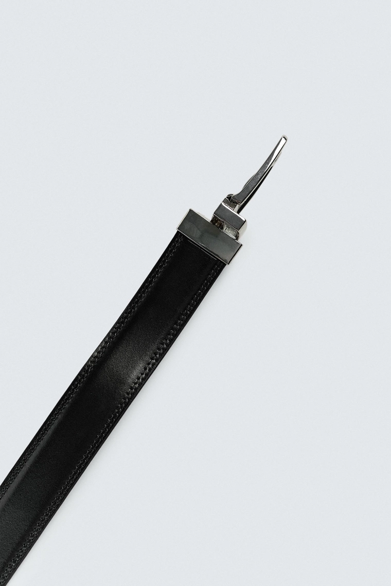 Оборотный кожаный ремень