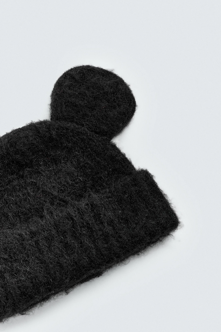 Вязаная шапка с ушами микки маус harry lambert для zara x disney