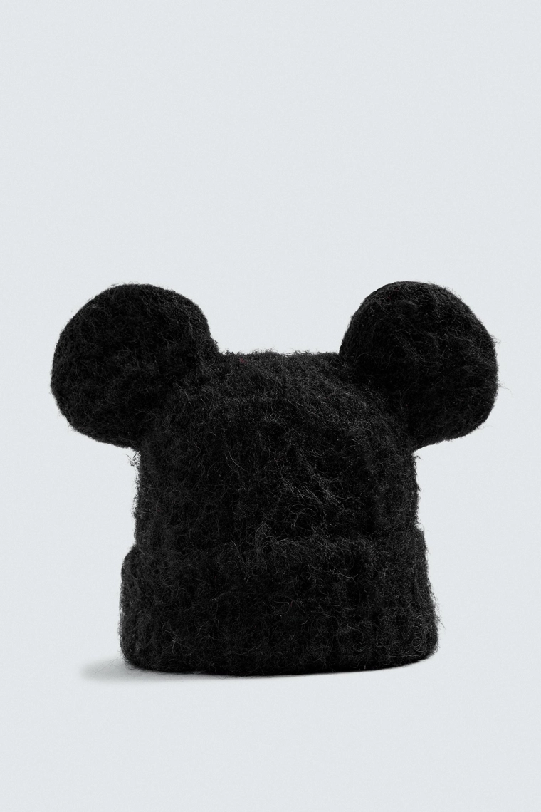 Вязаная шапка с ушами микки маус harry lambert для zara x disney