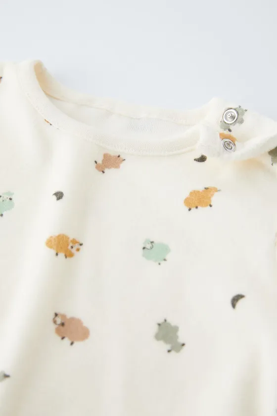 1-6 ЛЕТ/ ПИЖАМА ИЗ ОВЕЧЬЕГО ВЕЛЮРА