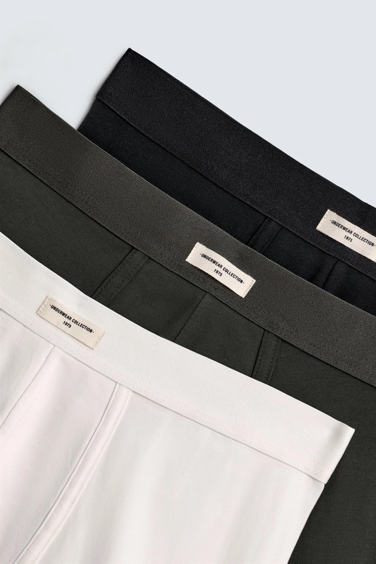 Набор из 3 пар мягких боксерских шорт