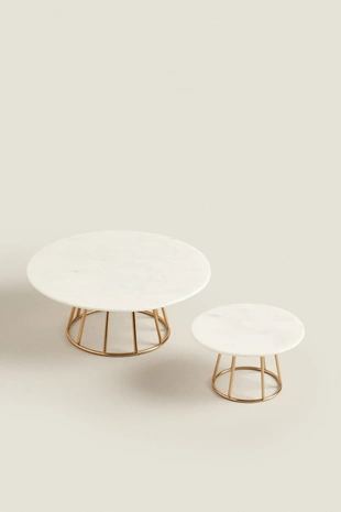 Подсвечник из мрамора и металла- Заказать в России