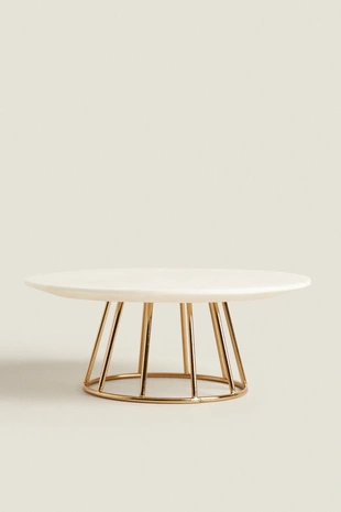 Подсвечник из мрамора и металла- Заказать в России