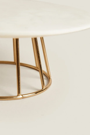 Подсвечник из мрамора и металла- Заказать в России