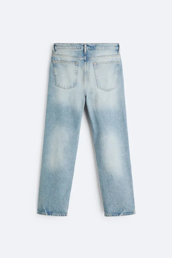 РВАНЫЕ ДЖИНСЫ ПРЯМОГО КРОЯ