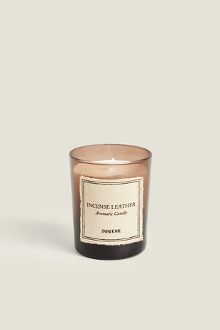 (140 G) свеча с ароматом кожи и ладана - Заказать в России