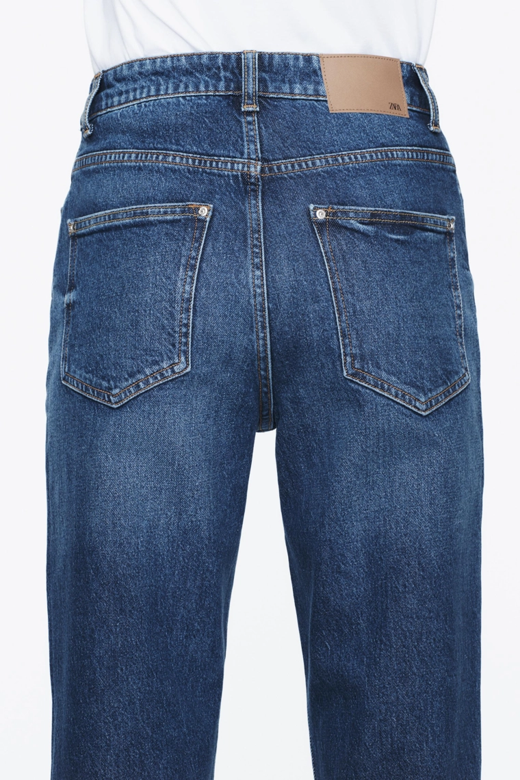 Джинсы z.01 с высокой талией и свободным кроем