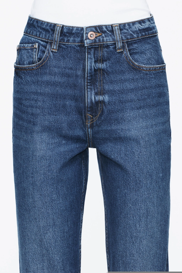 Джинсы z.01 с высокой талией и свободным кроем