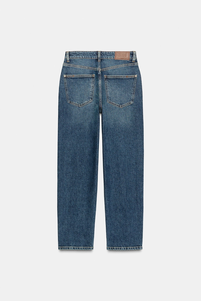 Джинсы z.01 с высокой талией и свободным кроем