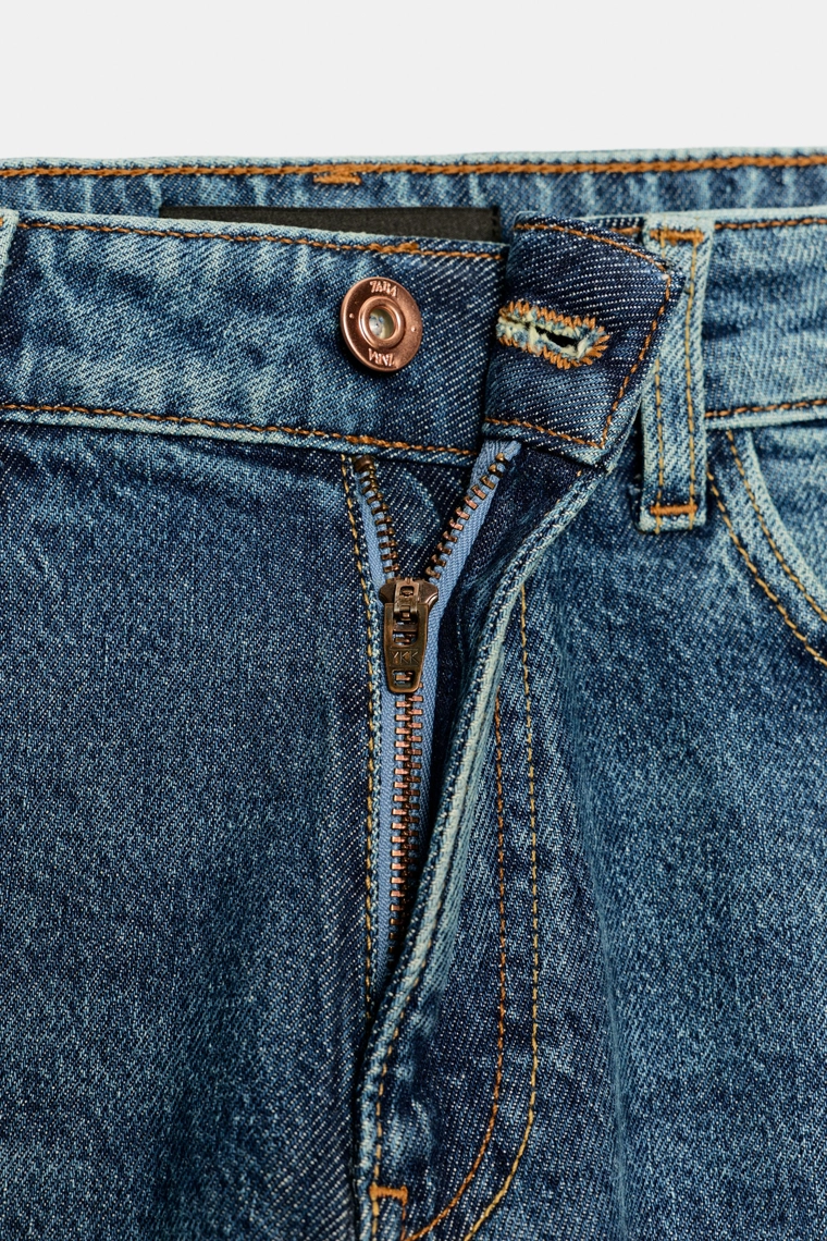 Джинсы z.01 с высокой талией и свободным кроем