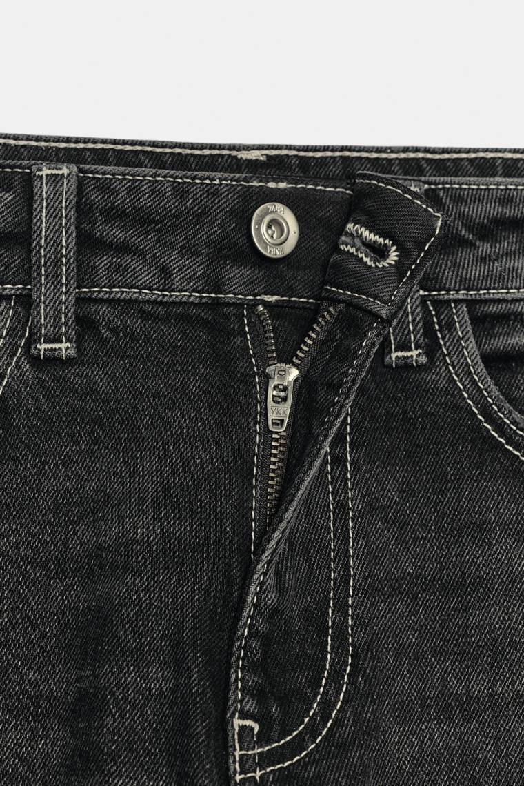 Джинсы z.01 с высокой талией и свободным кроем