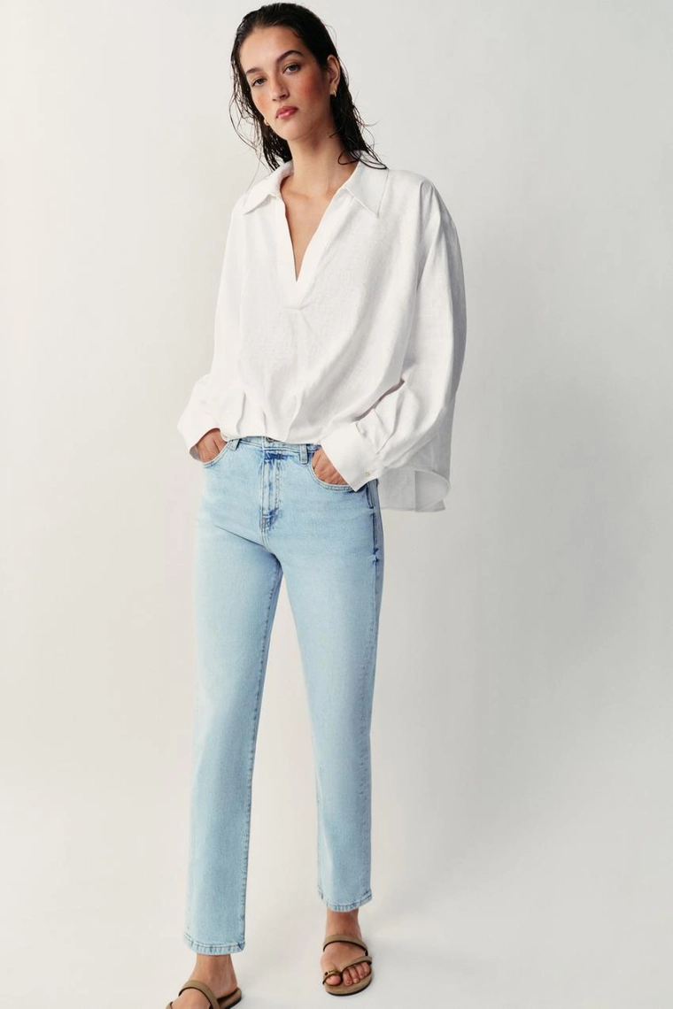 Джинсы z1975 mom fit с высокой посадкой