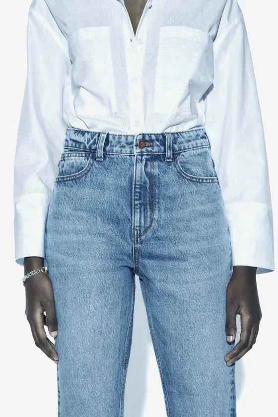 ДЖИНСЫ С ВЫСОКОЙ ПОСАДКОЙ Z1975 MOM FIT