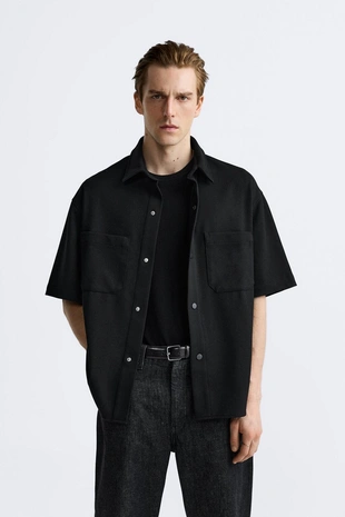 Комфортная куртка рубашечного кроя с рельефным узором - Заказать в России