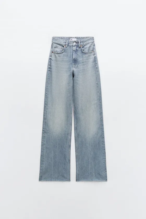ДЖИНСЫ С ВЫСОКОЙ ПОСАДКОЙ TRF WIDE LEG