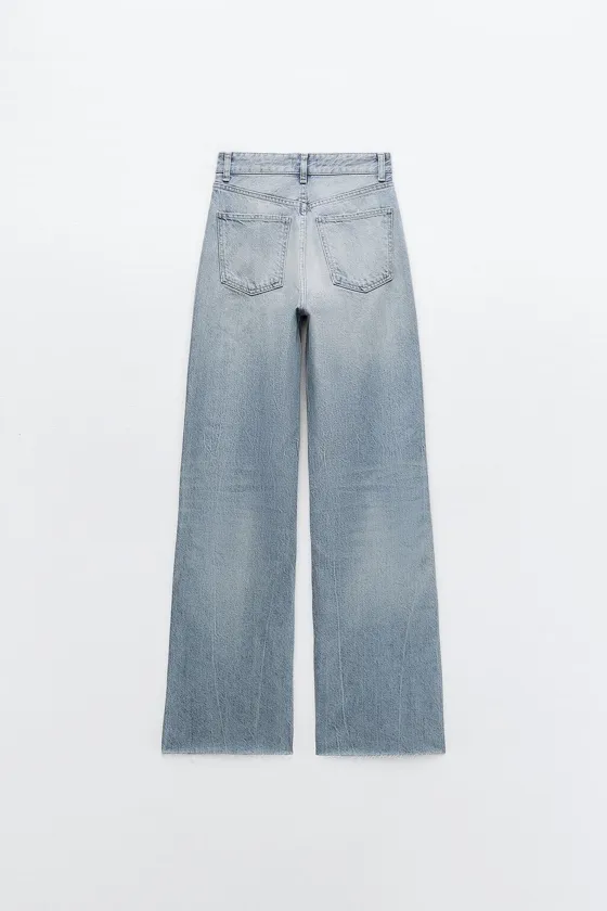 ДЖИНСЫ С ВЫСОКОЙ ПОСАДКОЙ TRF WIDE LEG