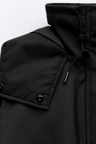 Укороченная куртка с капюшоном- Заказать в России