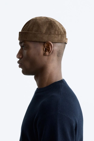 Вельветовая шапка- Заказать в России