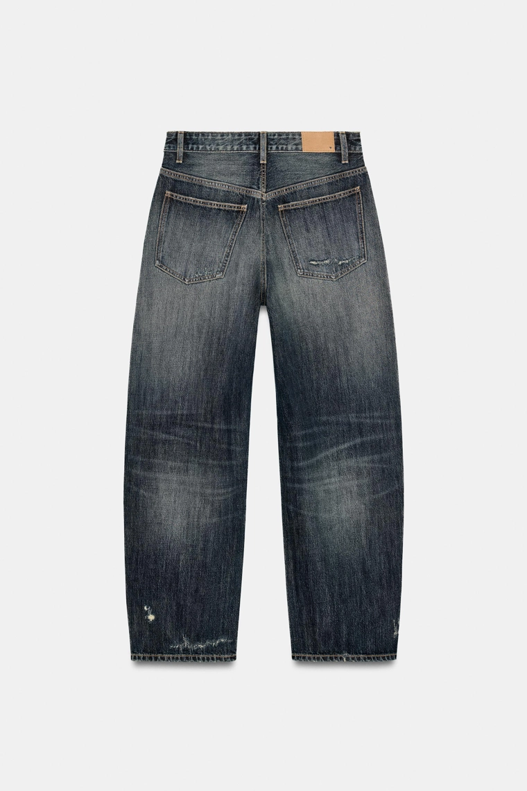 Джинсы trf средней посадки свободного кроя