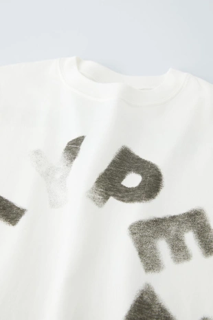 Футболка из ткани с принтом- Заказать в России