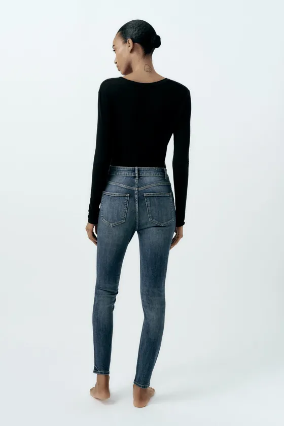ДЖИНСЫ TRF SKINNY SCULPT С ВЫСОКОЙ ПОСАДКОЙ