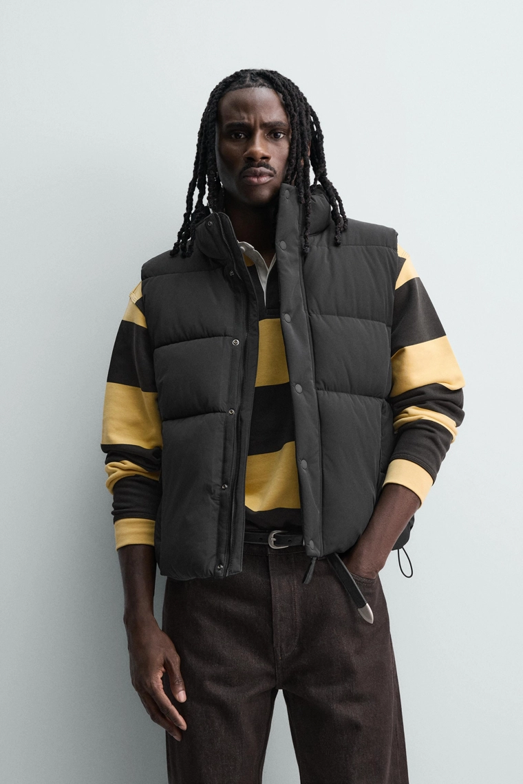 Облегающий пуховый жилет