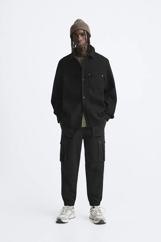 БРЮКИ КАРГО С ЭЛАСТИЧНОЙ ТАЛИЕЙ