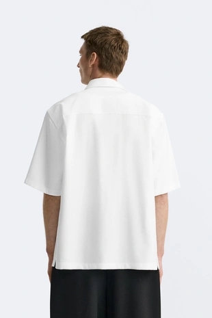 Рубашка струящегося покроя- Заказать в России