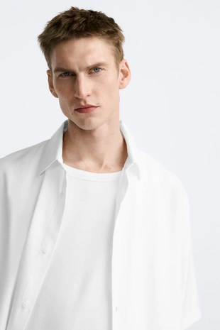 Рубашка струящегося покроя- Заказать в России