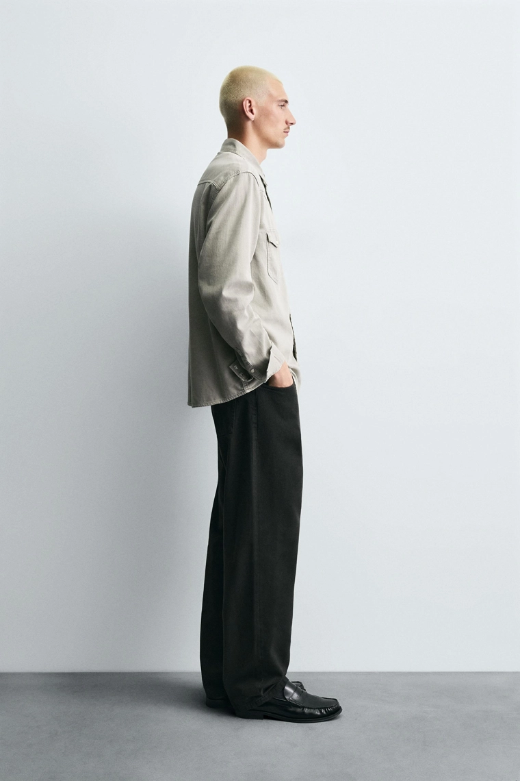 Джинсовая рубашка в стиле вестерн