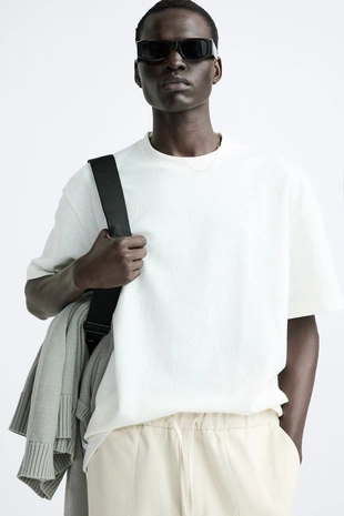 Футболка из рельефной ткани- Заказать в России