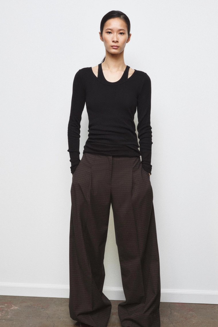 Футболка с двойным ребром