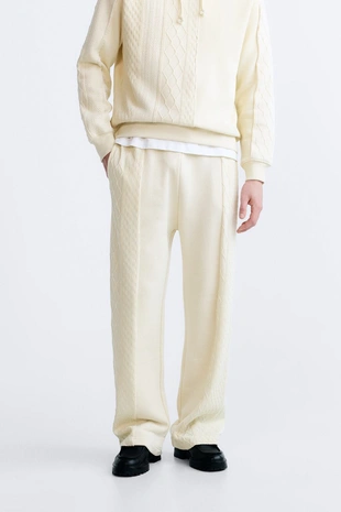 Комбинированные жаккардовые джоггеры- Заказать в России