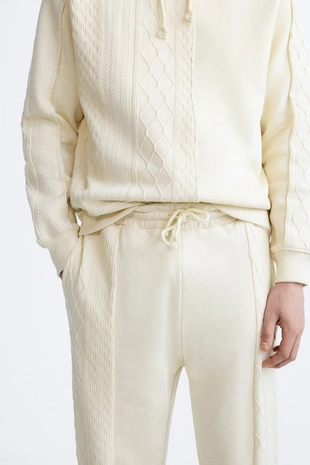 Комбинированные жаккардовые джоггеры- Заказать в России