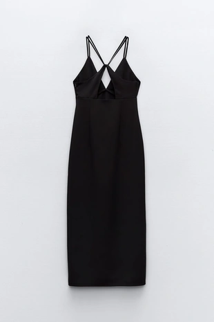 Платье миди из крепа- Заказать в России