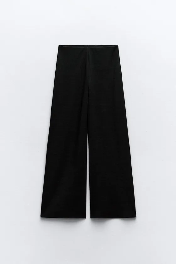 БРЮКИ SOFT ШИРОКОГО КРОЯ ИЗ ТКАНИ ПИКЕ