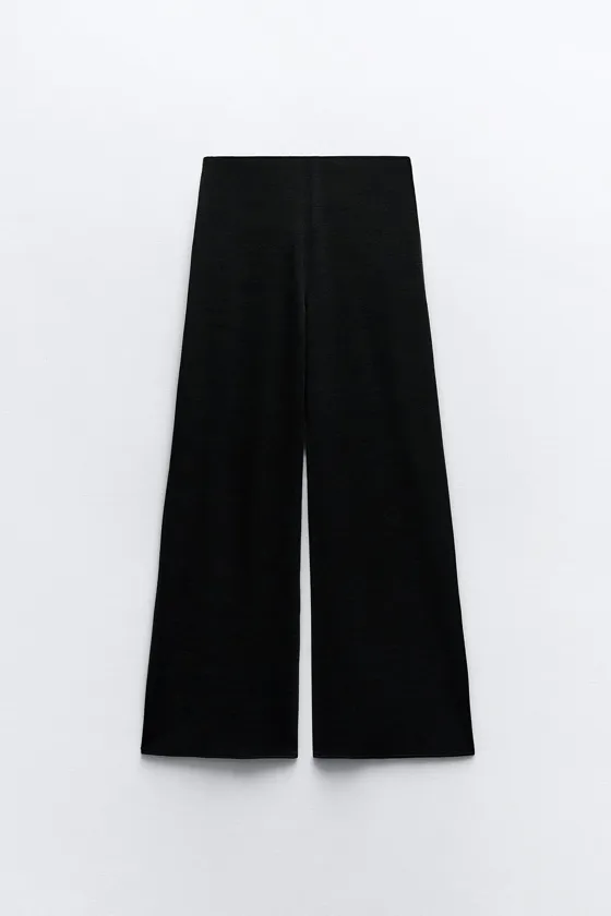 БРЮКИ SOFT ШИРОКОГО КРОЯ ИЗ ТКАНИ ПИКЕ