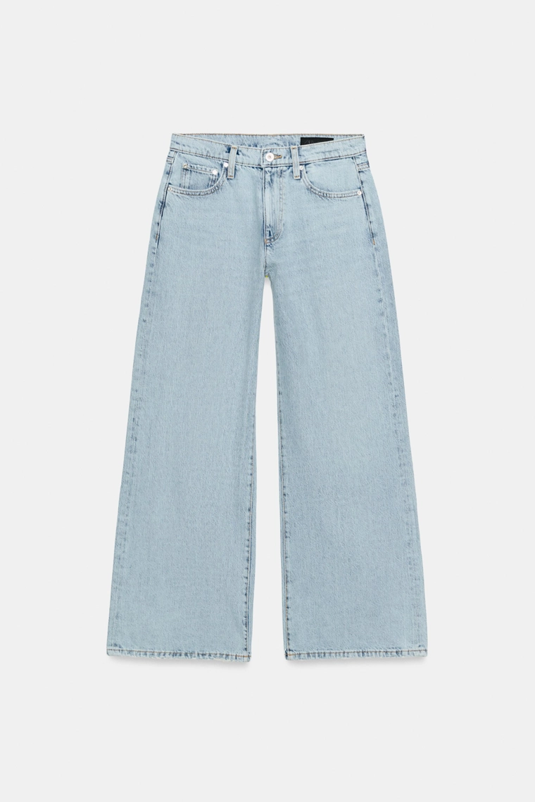 Джинсы с низкой посадкой и широкими штанинами коллекции zw