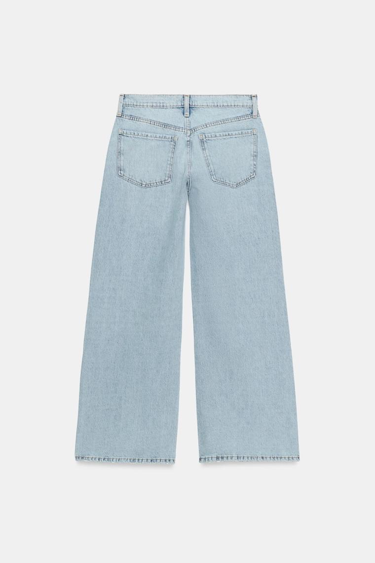 Джинсы с низкой посадкой и широкими штанинами коллекции zw
