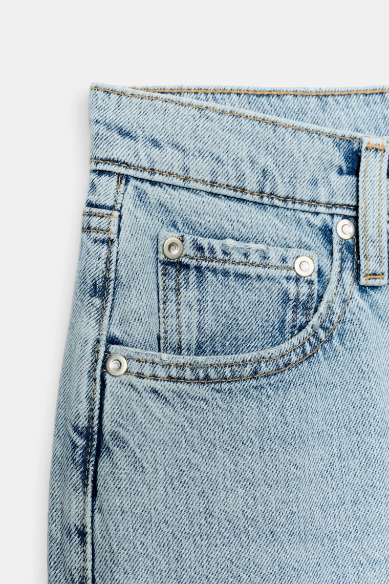 Джинсы с низкой посадкой и широкими штанинами коллекции zw