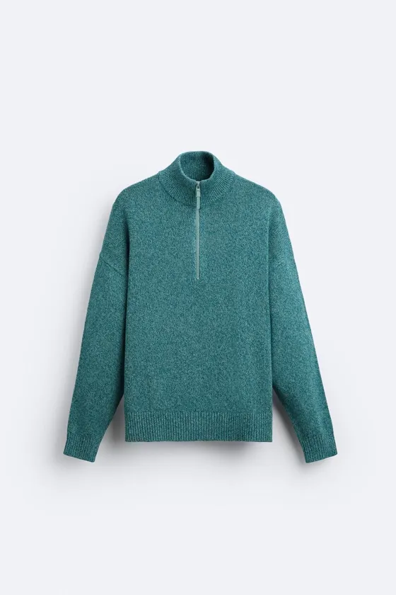 СВИТЕР С ВОРОТНИКОМ НА МОЛНИИ