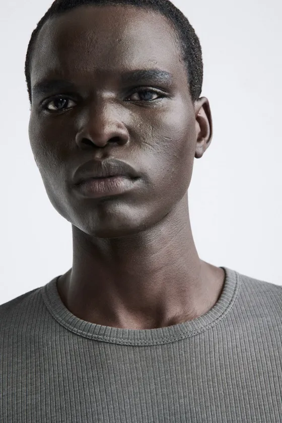 ФУТБОЛКА ИЗ ПОЛУПРОЗРАЧНОЙ ТКАНИ В РУБЧИК