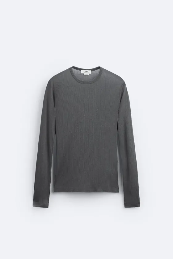 ФУТБОЛКА ИЗ ПОЛУПРОЗРАЧНОЙ ТКАНИ В РУБЧИК