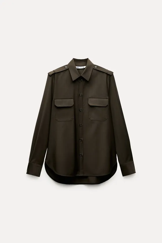 РУБАШКА КАРГО ИЗ 100% ШЕРСТИ — ZW COLLECTION