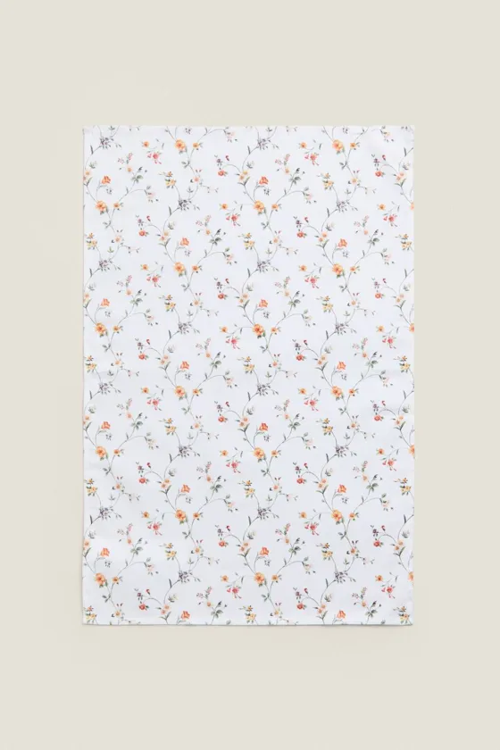 КУХОННОЕ ПОЛОТЕНЦЕ С ЦВЕТОЧНЫМ ПРИНТОМ (УПАКОВКА ИЗ 2 ШТУК)