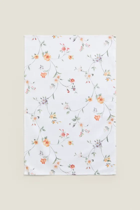 КУХОННОЕ ПОЛОТЕНЦЕ С ЦВЕТОЧНЫМ ПРИНТОМ (УПАКОВКА ИЗ 2 ШТУК)