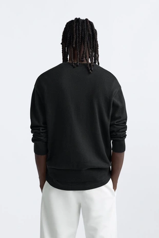 Свитер из хлопка и шерсти- Заказать в России