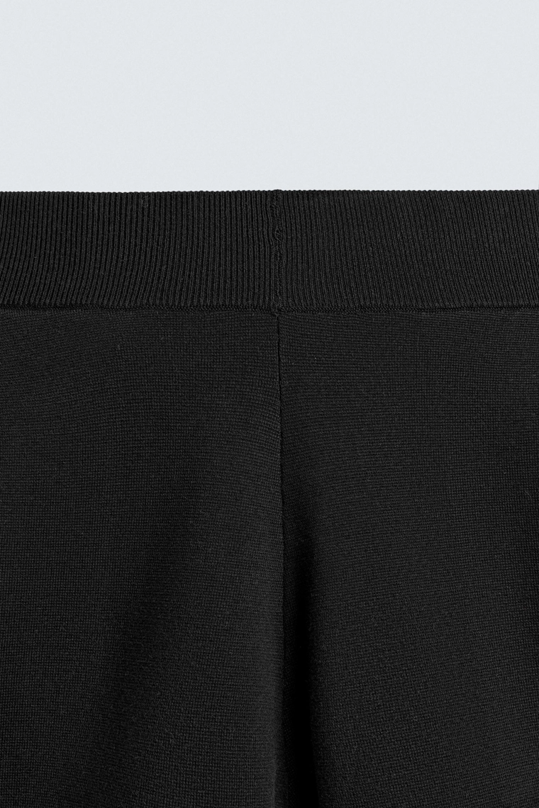 Широкие вязаные брюки