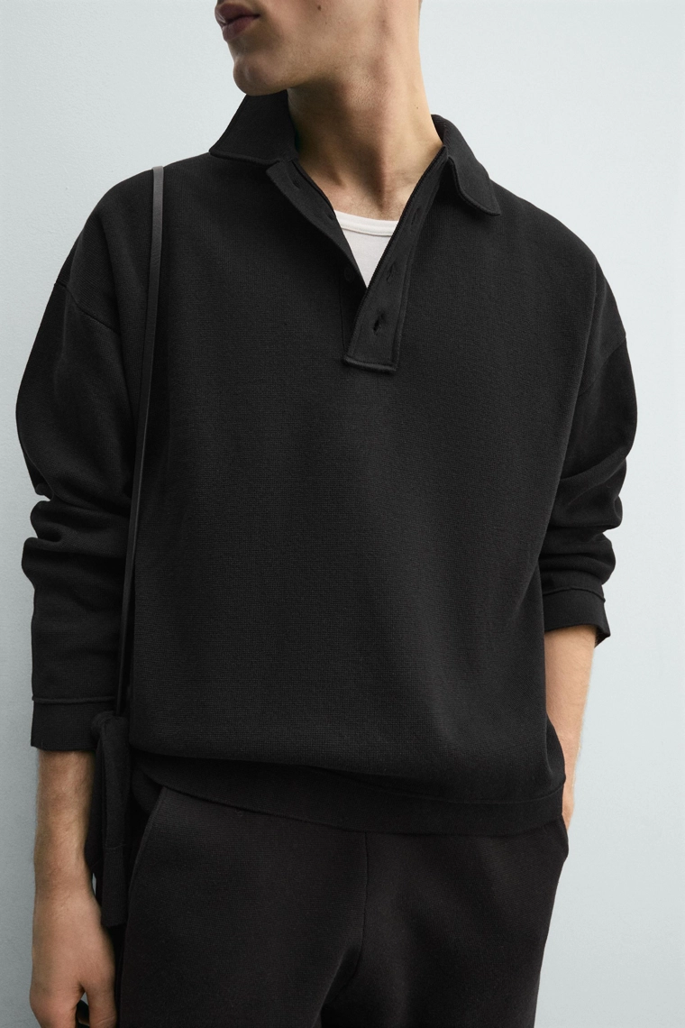 Поло из хлопкового трикотажа