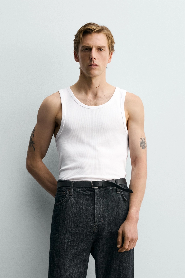 Набор из 3-х базовых футболок под пиджак, силуэт slim fit